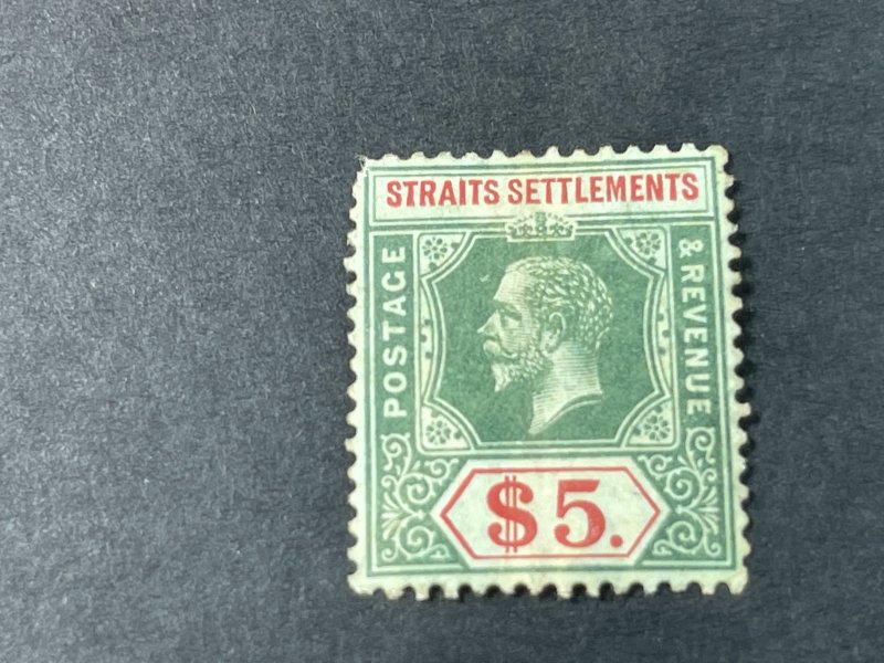 STRAITS SETTLEMENTS # 171--MINT/HINGED**(UPPER LEFT CORNER)**--SINGLE----1912-18