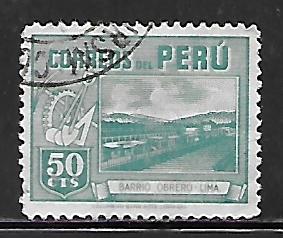 Peru 414: 50c Workers' Houses, Lima, used, F-VF