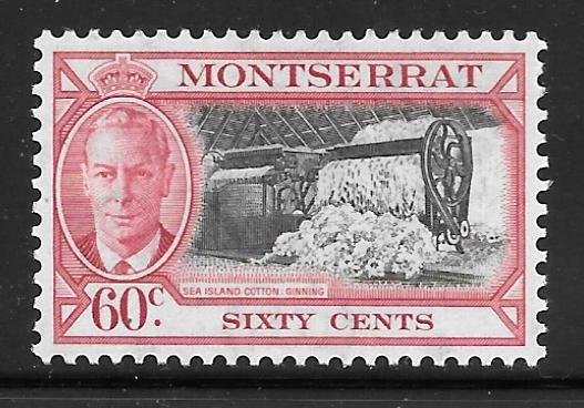 Montserrat 123: 60c Cotton Ginning, MH, F-VF