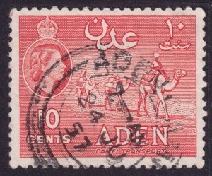ADEN 67 10c orange USED VF W314 OF12 SINGLE OF 1964