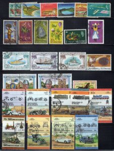 St. Vincent & Grenadines All Different Collection Postally Used ZAYIX 0224S0325