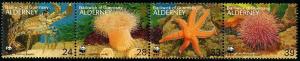 HERRICKSTAMP ALDERNEY Sc.# 69 1993 Seashore Life W.W.F.