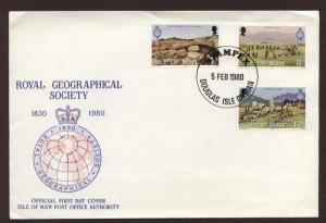 Isle of Man # 163 - # 165 , STAMPEX Postmark FDC