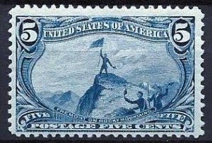 US #288 OG - Great Color - Sound CV $95 - See Both Scans - Looks NH