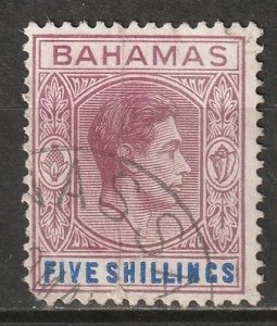 Bahamas 1938 Sc 112 used torn corner