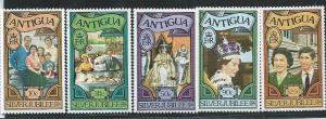 Antigua  #459-463 Royal Family -Set complete (MNH)  CV $1.25