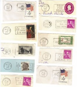 USA slogan postmarks 1960-68 mostly Ohio