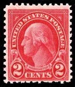 US 634 MNH VF 2 Cent Washington Carmine Type I