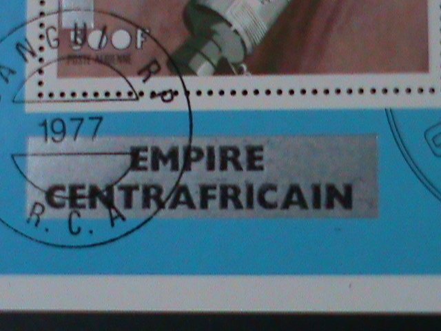 ​CENTRAL AFRICAN- COOPRATION SPACE PROGRAMS-USA & USSR FANCRY CANCEL S/S VF