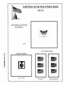 2019 US REGULAR PLATE BLOCK SUPPLEMENT – LAWA Album Pages