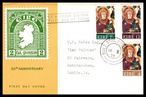 Ireland 323-325 Typed FDC