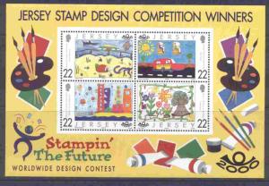 Jersey 937-40a MNH Children's Art, Stamp Design Competition Winners