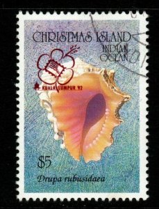 CHRISTMAS ISLAND SG366 1992 KUALA LUMPUR 92 FINE USED