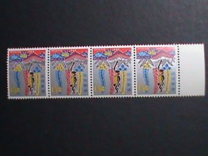 ​RYUKYU- 1967 SC#165 NEW YEAR 1968- YEAR OF THE MONKEY MNH STRIP OF 4  VF