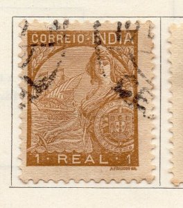 Portuguese India 1933-34 Early Issue Fine Used 1r. NW-265461