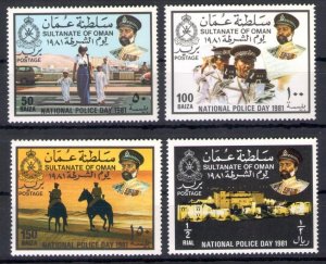 1981 Oman - SG. 237/40 - National Police Day - MNH**