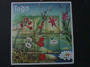 TOGO-COLORFUL BEAUTIFUL LOVELY WILD FLOWERS -MNH-S/S VF-LAST ONE HARD TO FIND