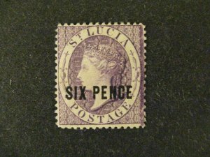 St Lucia #22 mint hinged  a22.7 5371