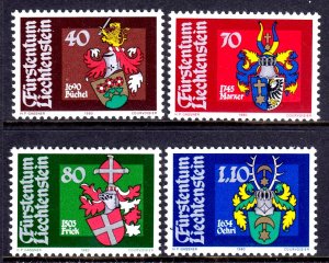 Liechtenstein 1980 Arms Complete Mint MNH Set SC 681-684