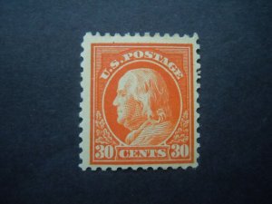 1917 #516 30c Franklin Perforated 11 MH OG F/VF CV $30 Includes New Mount #2