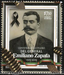 MEXICO DEATH CENTENNIAL OF EMILIANO ZAPATA, REVOLUTIONARY LEADER. MNH VF.