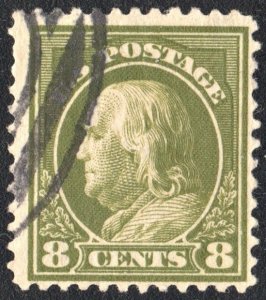 SC#414 1¢ Franklin Single (1912) Used