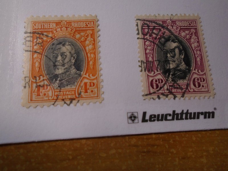 Southern Rhodesia  #  21-22  used