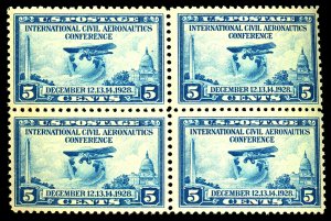 U.S. #650 MINT BLOCK OG NH