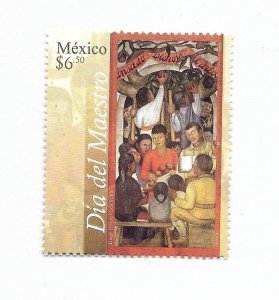 MEXICO 2008 TEACHER´S DAY EDUCATION ART PAINTING  1 VALUE COMPLETE MNH