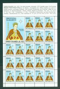 Sweden. Skaane. 1973/74. Christmas Sheet. MNH. Overprint. Queen Margrete I.