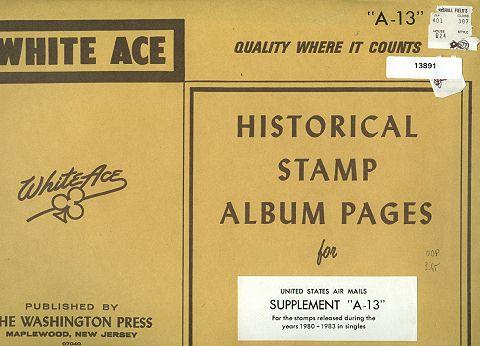 WHITE ACE suppl A-13  U.S. airs 1980-83 (#13891)