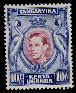 KENYA UGANDA TANGANYIKA GVI SG149, 10s purple & blue LH MINT. Cat £180. PERF 13¼