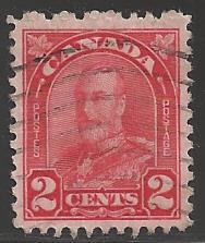 Canada 1930 King George V, 2 cents, Red, Scott #165, used