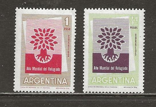 Argentina Scott catalog # 710-711 Unused Hinged See Desc