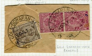 INDIA; Fine POSTMARK on early GV issue used value, Gola Gokaran nath