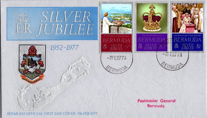 Bermuda, Worldwide First Day Cover, Royalty