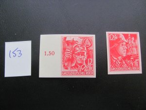 Germany 1945 MNH SC B292-293 IMPERF. SET VF/XF 90 EUROS (153)