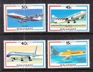 Bahamas C5-C8 Airplanes MNH VF