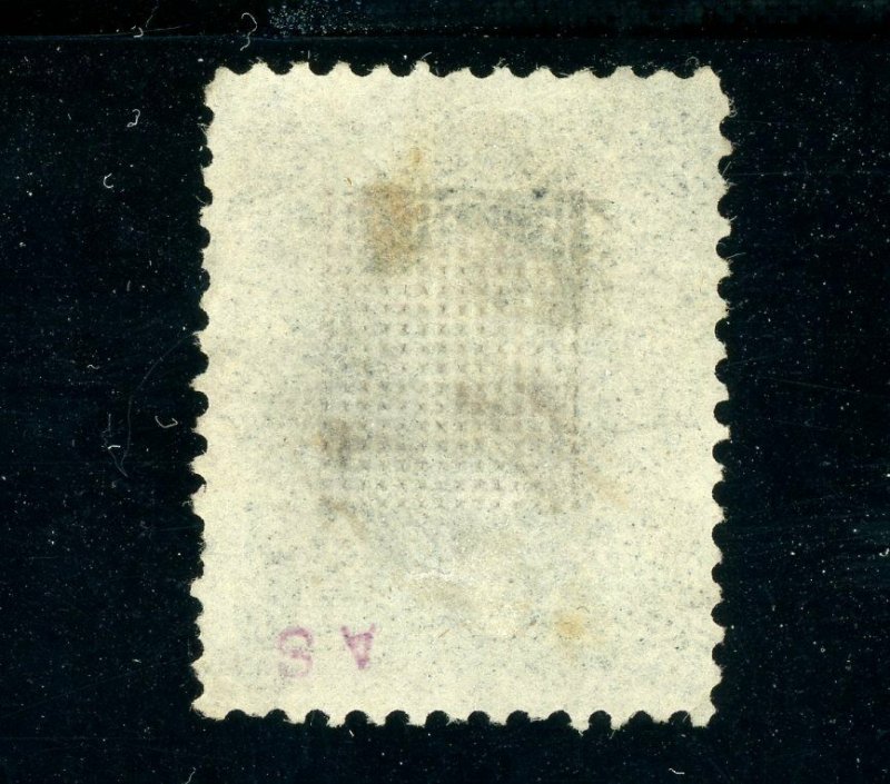 USAstamps Used FVF US 1867 Washington Light Cancel Scott 90 With Grill + Cert