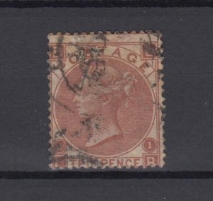 GB QV 1867 10d Red Brown SG112 BP9712