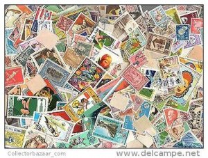 +1000 DIFFERENT (90 grams) WORLD STAMPS MANY LATIN AMERICA EXCELLENT LOT