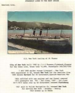 US 1880-1950 COLL STEAMSHIP LINES TO THE W INDIES INC PC OF STEAMSHIPS CIRCULARS