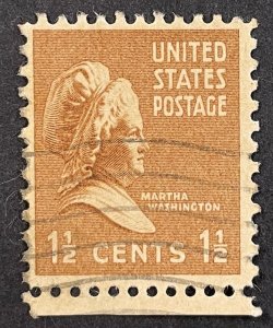 US #805 Used F/VF -1.5c Martha Washington 1938 [B11.7.3]