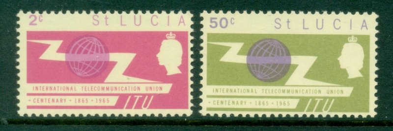 St Lucia 1965 ITU Centenary MUH
