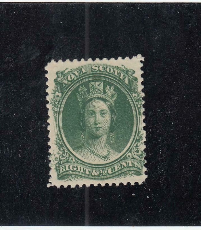 NOVA SCOTIA (MK4561)  # 11 VF-MNH  8 1/2cts  VICTORIA //GREEN // 1860-63 CAT $40