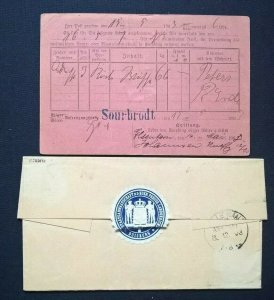 EILT! 1903 Frei durch Ablösung DUISBURG Deutschland Germany Preußen Prussia