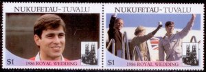 Tuvalu - Nukufetau 1986 SC# 59a-b MNH-OG E48