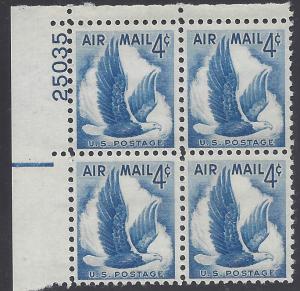 C48 4c Eagle in Flight PB/4 1954 Mint NH