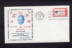 1142 COVER, Eisenhower Last Day in Office, 1/20/1961