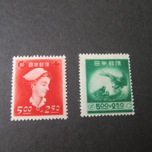 Japan 1948 Sc B9-10 set MH